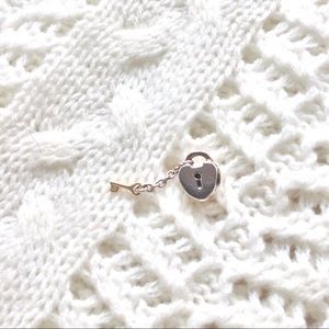 Authentic Pandora Heart and Key